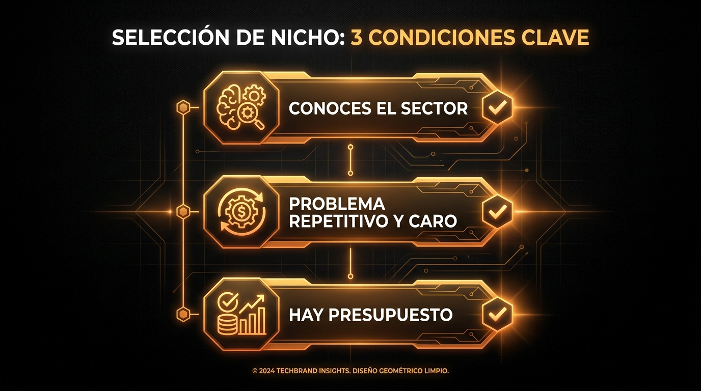 Las tres condiciones de un buen nicho para una agencia de IA