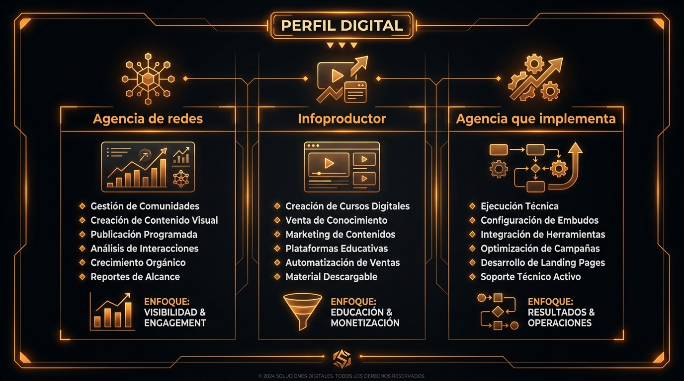 Los tres perfiles que se esconden bajo la etiqueta agencia de SMMA IA