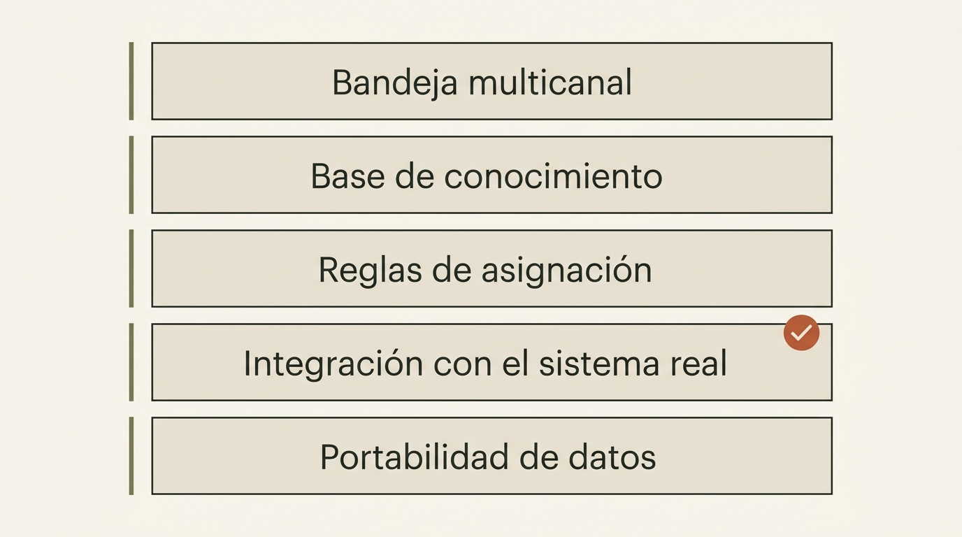 Los cinco bloques que definen un helpdesk útil para una pyme